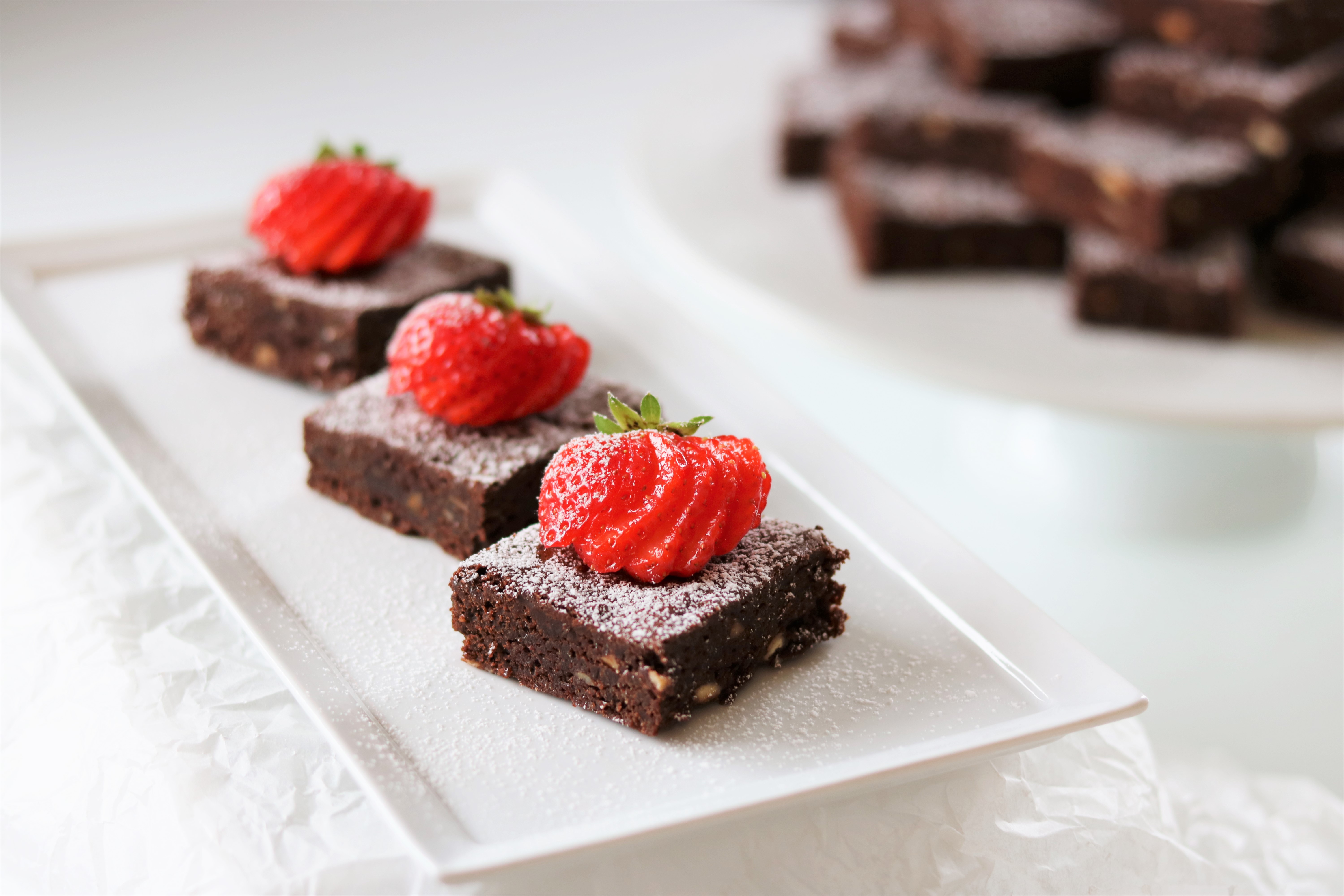 Brownies med salte peanøtter